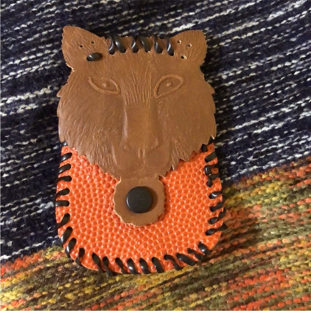 Vintage Wolf Head Coin Purse